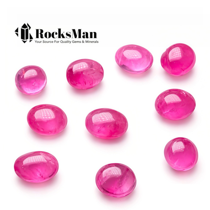 19.84 Ct Natural Burmese Ruby Lot – 10 Pcs Cabochon - Image 2