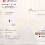 GRS certificate of Pigeon Blood Ruby Unheated Mozambique Ruby, 3.09 Ct, Oval Cut