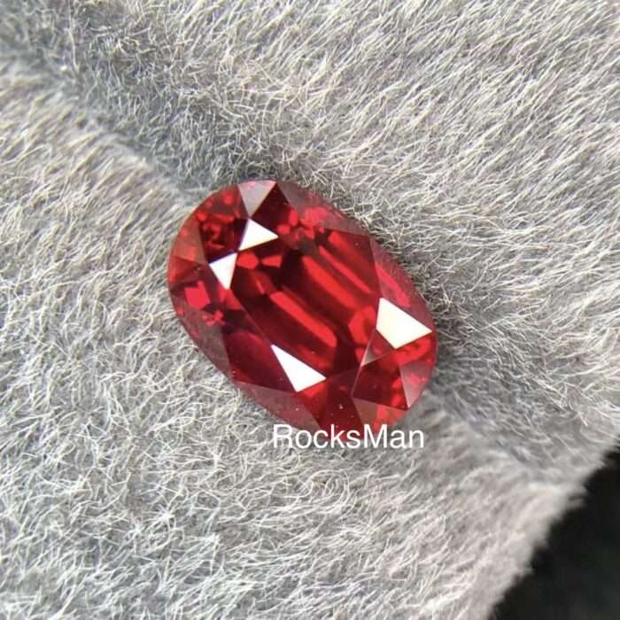 Pigeon Blood Ruby – GRS Certified Unheated Mozambique Ruby, 3.09 Ct, Oval Cut