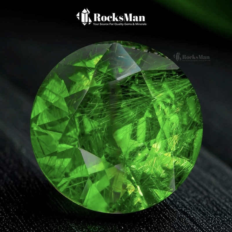 5.68 ct demantoid garnet green untreated lotus certified natural gemstone 5.68 ct demantoid garnet green untreated lotus certified natural gemstone