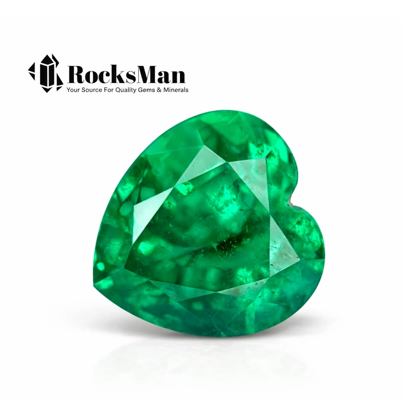 Natural Zambian Emerald 6.55 Ct Heart Cut | Rich Green Emerald Minor Oil Natural Zambian Emerald 6.55 Ct Heart Cut | Rich Green Emerald Minor Oil