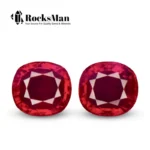 Ruby Pair – GIA Certified Unheated Rubies, 2.12 Ct Total, Cushion Cut