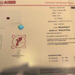 AIGS Certified Pigeon Blood Ruby – Unheated Mozambique Ruby, 1.21 Ct, Oval Cut - Image 4