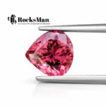 Natural Pink Tourmaline – Vivid Intense Pink, 5.18 Ct, Pear Cut